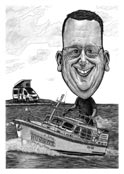 295-Karikatur-Chef-Ruhestand-Boot